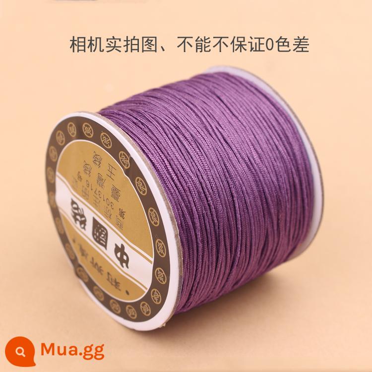 Số 72 Đài Loan Liz thương hiệu ngọc dây 0.8mm trang sức ngọc chạy trốn công chúa Series DIY tay vòng cổ đính cườm dây - Đường màu tím đậm 72