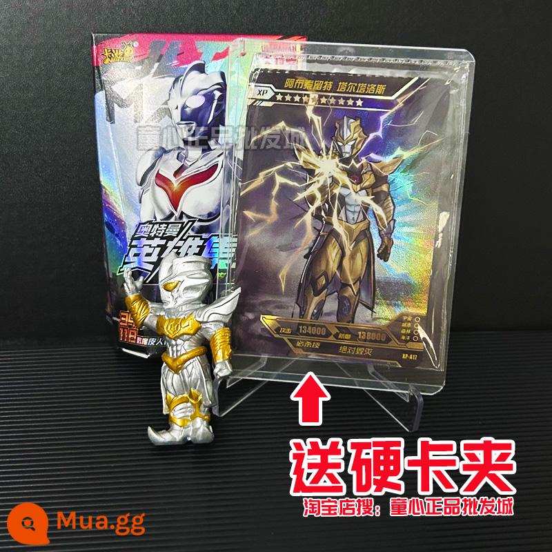 Thẻ bài chính hãng Ultraman Heroes Tập Hợp Mini Búp Bê Cao Su Phiên Bản thứ 5 4 Thế Hệ Thứ Ba Mù Hộp Saga Serodi XP - Rượu sâm banh