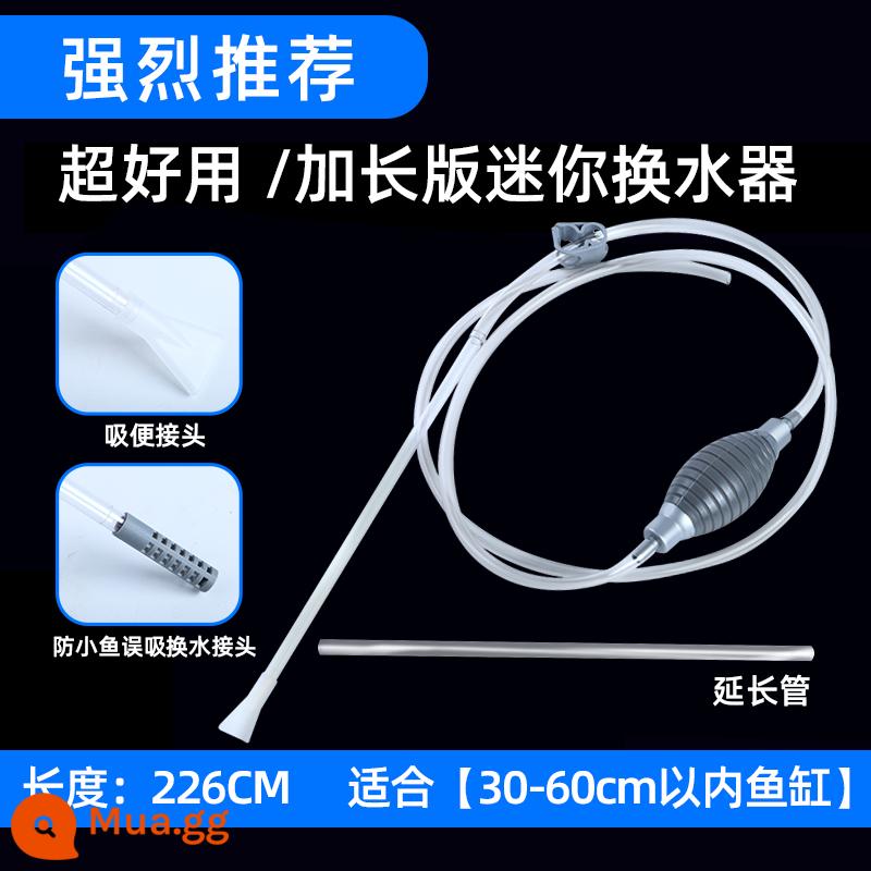 Bể Cá Thay Nước Hiện Vật Làm Sạch Nước Hút Phân Cá Thiết Bị Hút Ống Xi Phông Máy Giặt Cát Bơm Phân Hút Phân Bơm Nước Vệ Sinh - Siêu dễ sử dụng♥Phiên bản mini mở rộng [hình trụ 30-60cm]