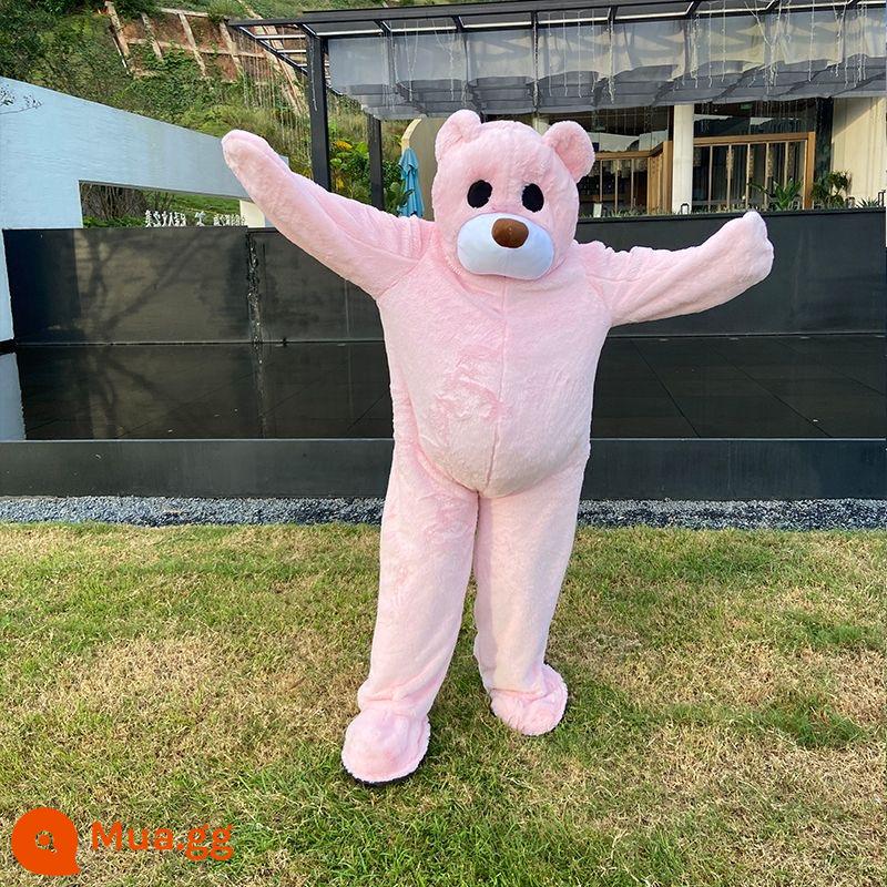 SPOT Dance Bear Bear Cartohagus Puppet Hoạt động quần áo hiệu suất Hiệu suất người lớn hài hước mặc một dịch vụ múa rối gấu màu đỏ Judin Net - Gấu nhảy múa đầy bông màu hồng