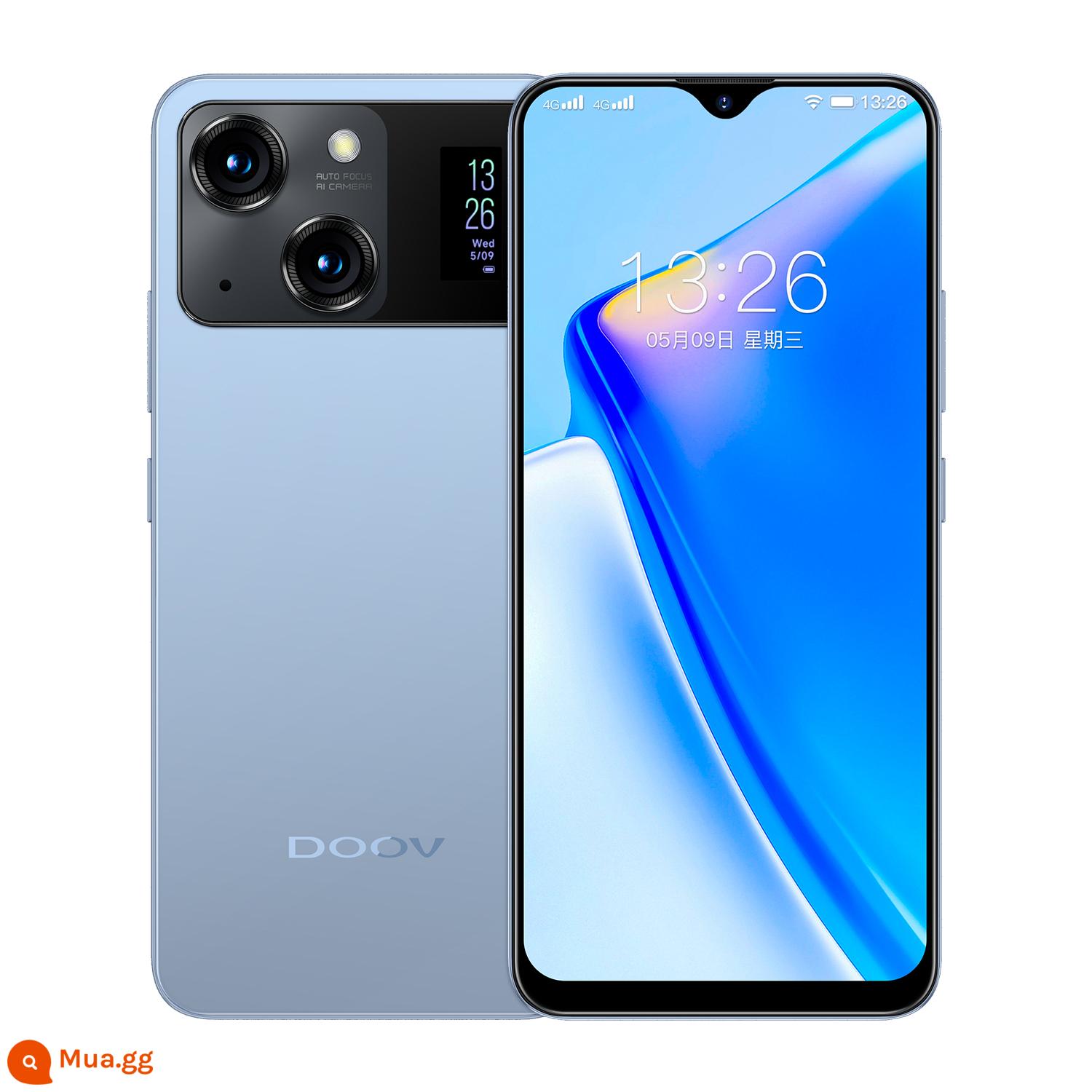 DOOV/Duowei 12Pro max D40 Pro 256G bộ nhớ lớn đầy điện thoại thông minh bát phân Netcom WeChat - Màn hình kép màu xanh Yuanfeng