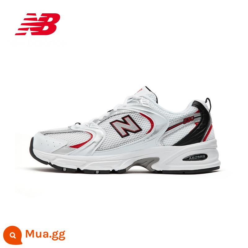 Giày New Balance NB chính thức dành cho nam và nữ Dòng 530 thể thao giản dị giày bố phong cách cổ điển MR530KA - MR530SA trắng