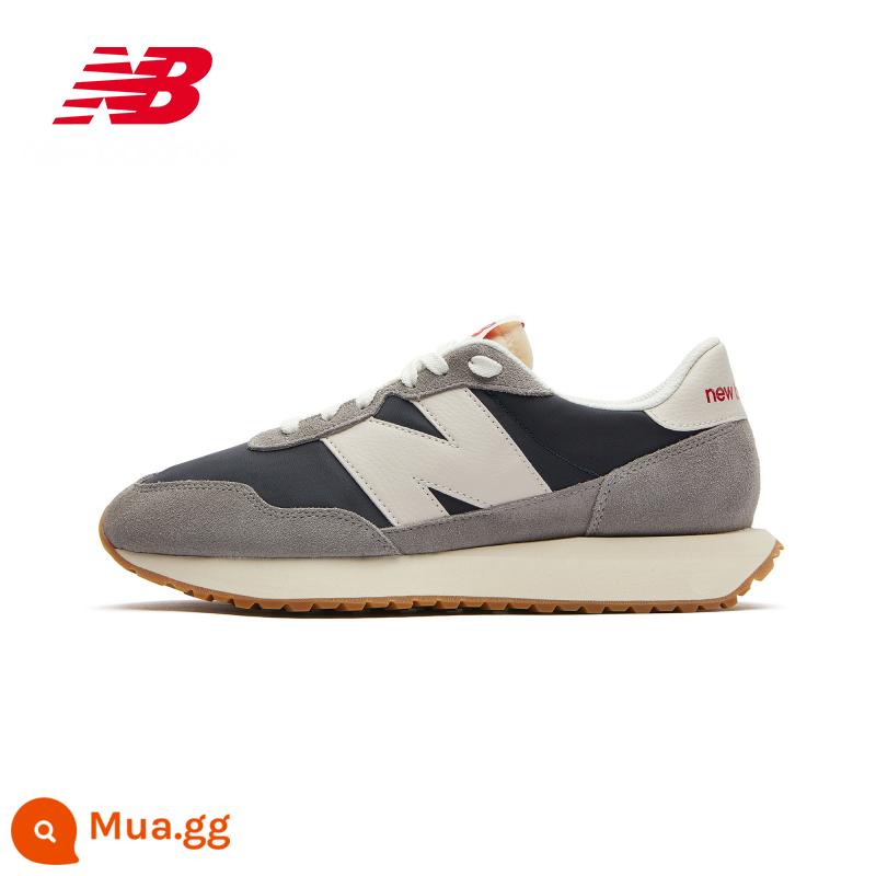 New Balance NB giày chính hãng nam và nữ 237 sê-ri giày thể thao và giải trí retro MS237SB - Xám nhạt/xanh đậm MS237SC