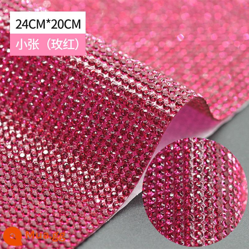 Kim cương phim dán xe khoan sáng tạo rhinestone dán cơ thể khoan nội thất ô tô phụ kiện kim cương dán điện thoại di động DIY handmade dán - Xiaozhang hoa hồng đỏ (nhuộm)