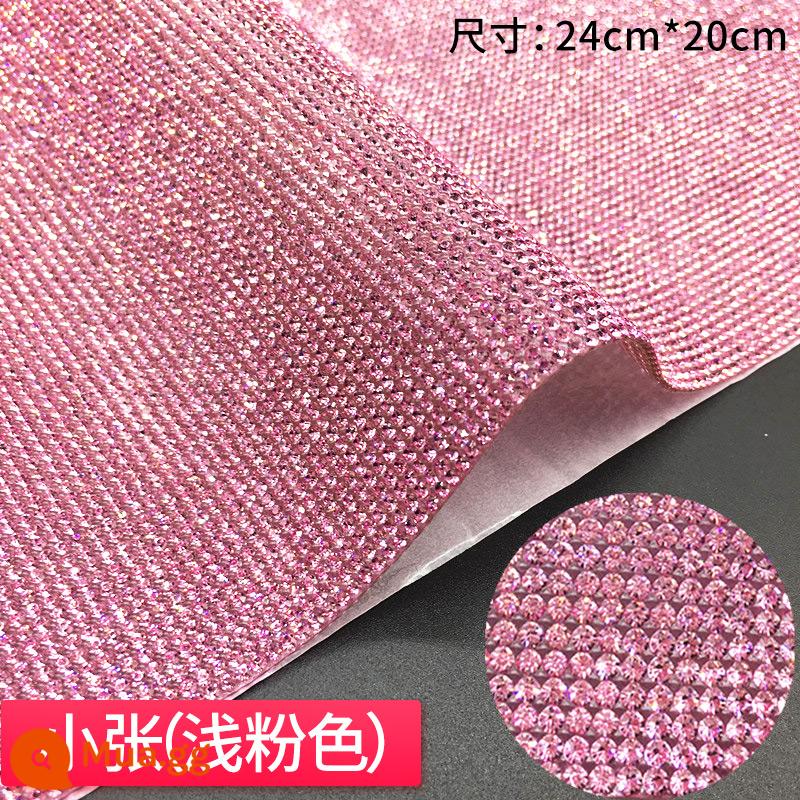 Kim cương phim dán xe khoan sáng tạo rhinestone dán cơ thể khoan nội thất ô tô phụ kiện kim cương dán điện thoại di động DIY handmade dán - Tiểu Trương hồng nhạt (nhuộm)