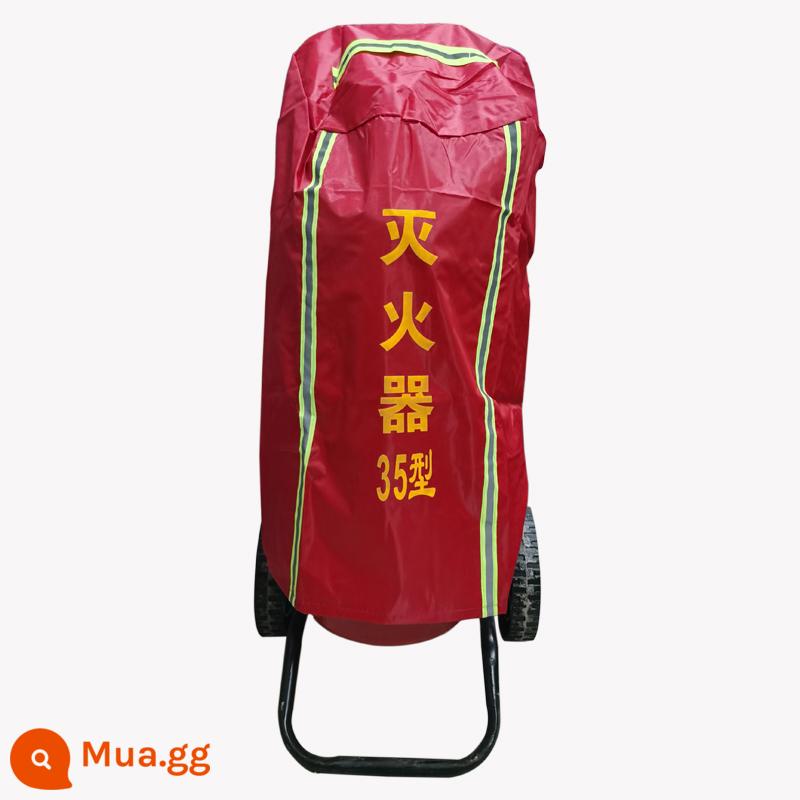 Xe đẩy 35 kg bình chữa cháy bột khô Xe đẩy 25 lít loại bình chữa cháy gốc nước nhà máy trạm xăng phòng cháy chữa cháy kho - Bình chữa cháy xe đẩy 35m + che mưa