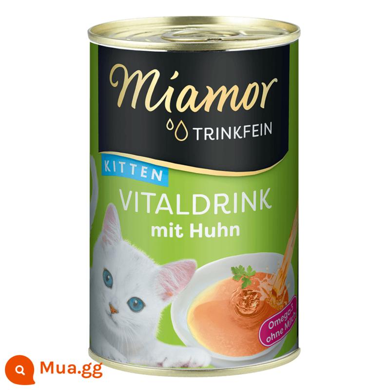 Đức miamor Mai Ami Dòng Súp Dưỡng Ẩm Năng Lượng Cao Lon Súp Thức Ăn Không Chủ Yếu Cho Mèo Lon 135Ml - Súp Sức Sống | Gà | 2024.08+