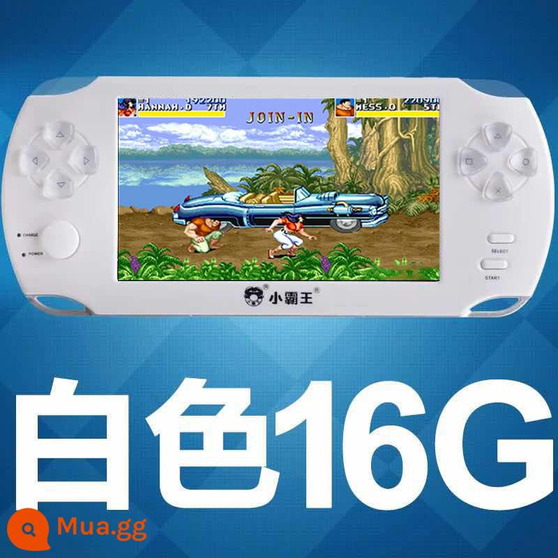 Máy chơi game Xiaobawang PSP cầm tay Q900 hoài cổ FC7 inch màn hình lớn cầm tay arcade di động trẻ em GBA - 5,1 inch màu trắng 16G (có túi đựng)