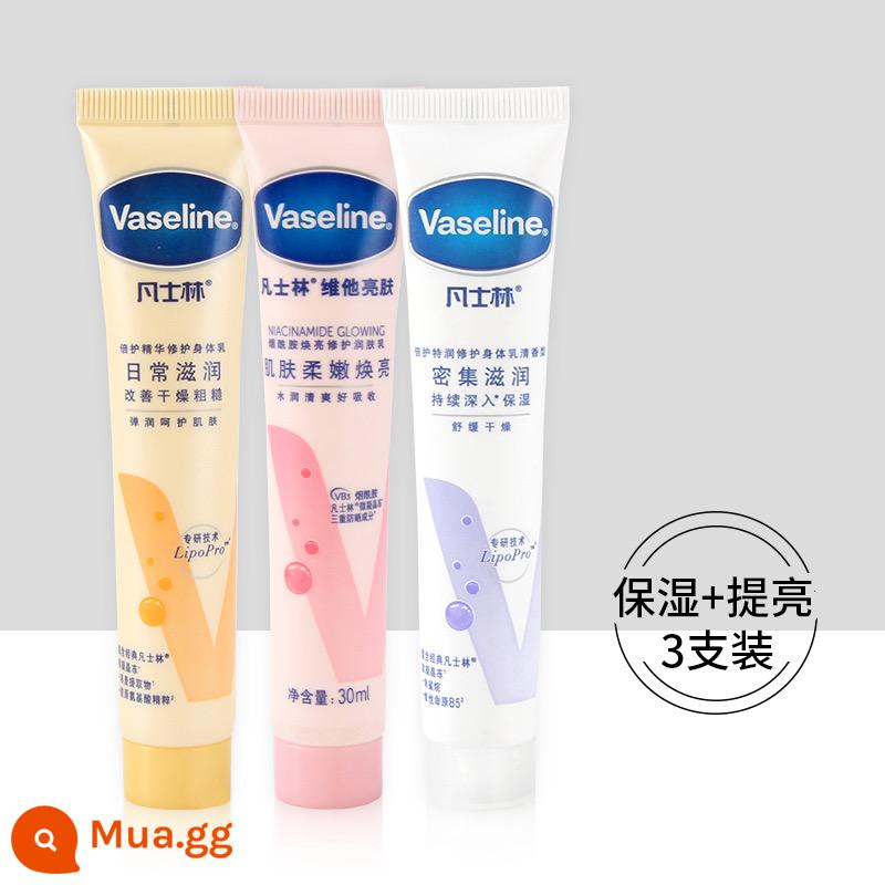 Kem Dưỡng Da Tay Vaseline Dưỡng Ẩm, Dưỡng Ẩm, Sửa Chữa, Làm Sáng Da Niacinamide, Chống Khô, Hương Thơm Tay Kem Di Động - Dưỡng ẩm đặc biệt 30ml+Vita 30ml+tinh chất 30ml