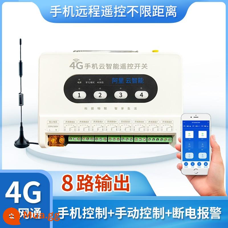 4G Ứng Dụng Điện Thoại Điều Khiển Từ Xa Máy Bơm Nước Mạng Không Dây Thông Minh Thời Gian Bộ Điều Khiển Công Suất 220/380V - [Phiên bản Ultimate] Điều khiển 8 hướng + báo mất điện