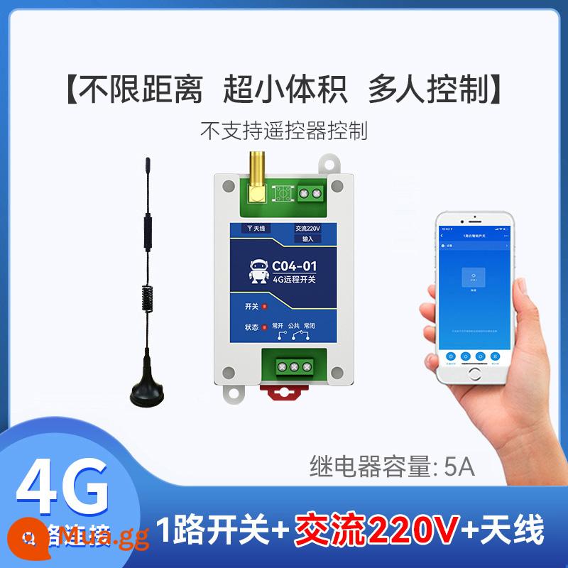 4G Ứng Dụng Điện Thoại Điều Khiển Từ Xa Máy Bơm Nước Mạng Không Dây Thông Minh Thời Gian Bộ Điều Khiển Công Suất 220/380V - [Mẫu cơ bản] Công tắc 1 chiều (nguồn điện AC)