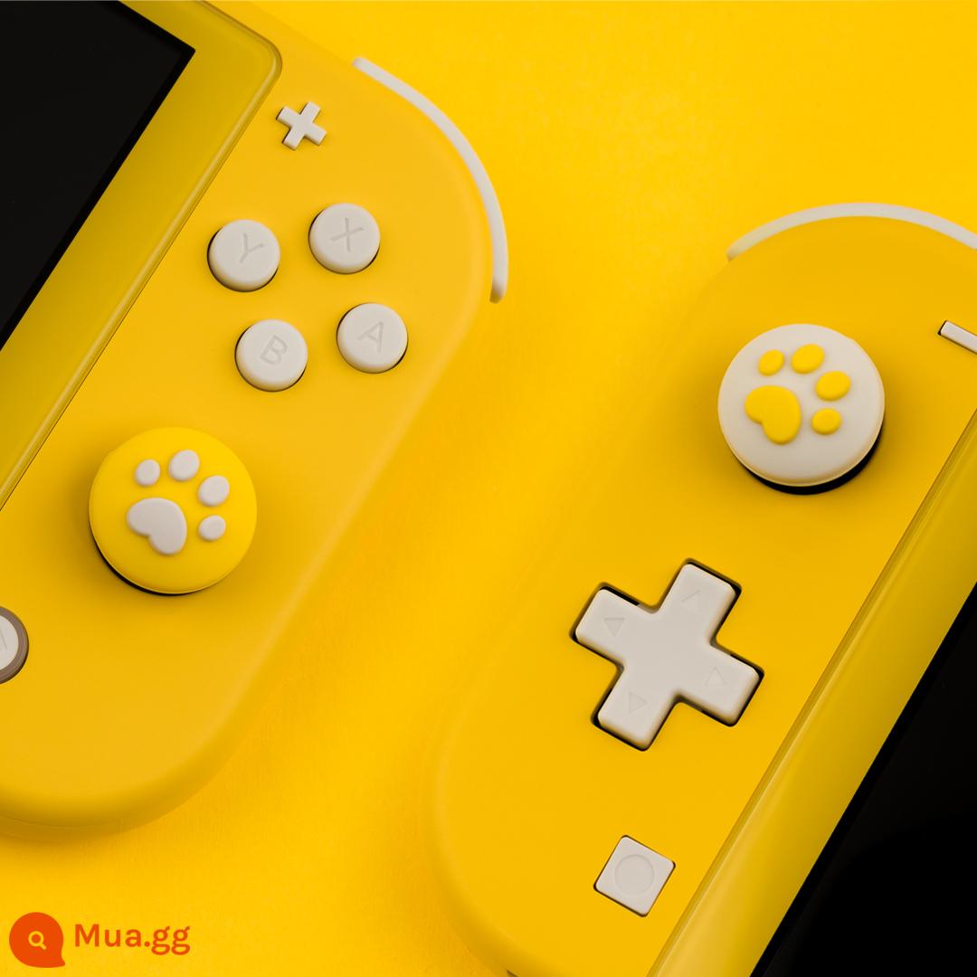 Cực kỳ muốn Bộ chuyển đổi Nintendo nắp mèo móng vuốt rocker nắp rocker joycon NS nắp bảo vệ nắp nút lite - mũ lưỡi trai hình móng vuốt mèo màu vàng nhạt