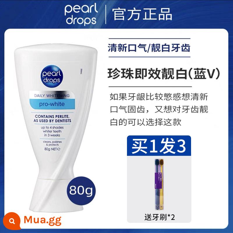 Cùng phong cách Beckham~Kem đánh răng Beijieli ngọc trai trắng sáng, đánh bật vết ố vàng trên răng, bảo vệ nướu nhập khẩu từ Anh - Màu xanh V80g (bao bì bên ngoài chưa mở)