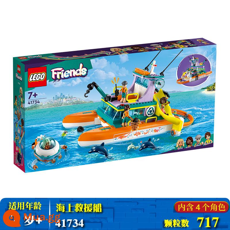 Lego Bé Gái Lắp Ráp Khối Xây Dựng Đồ Chơi Nhà Hàng Bạn Bè Công Chúa Elsa Frozen Disney Lâu Đài Quà Tặng - thuyền cứu hộ trên biển