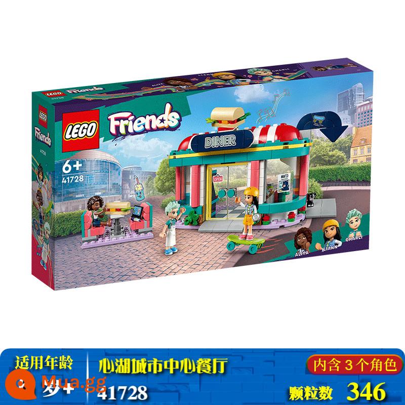 Lego Bé Gái Lắp Ráp Khối Xây Dựng Đồ Chơi Nhà Hàng Bạn Bè Công Chúa Elsa Frozen Disney Lâu Đài Quà Tặng - Phòng ăn trung tâm thành phố Heart Lake