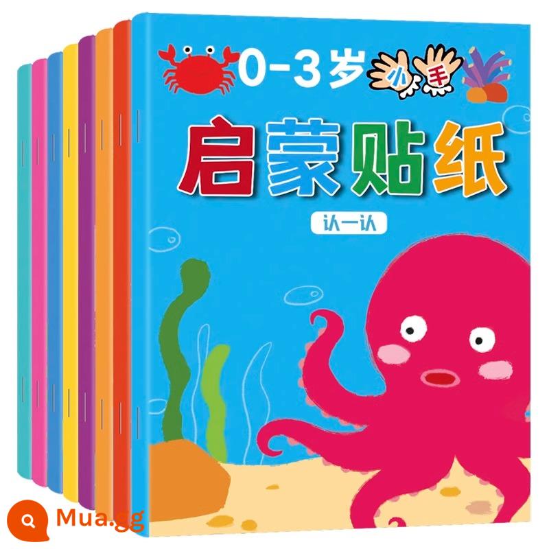 Trẻ Em Tập Trung Miếng Dán Sách 0-2-3 Đến 6 Tuổi Miếng Dán Hoạt Hình Cho Bé Miếng Dán Miếng Dán Đồ Chơi Giáo Dục Miếng Dán Sách - Nhãn dán giác ngộ cho bé 0-3 tuổi [8 tập]