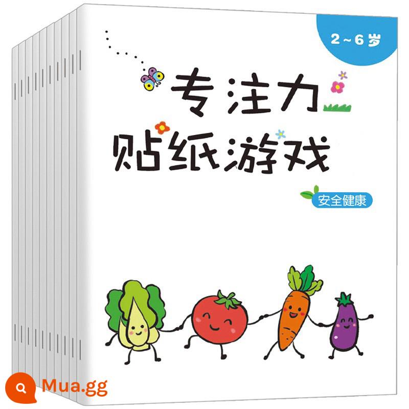 Trẻ Em Tập Trung Miếng Dán Sách 0-2-3 Đến 6 Tuổi Miếng Dán Hoạt Hình Cho Bé Miếng Dán Miếng Dán Đồ Chơi Giáo Dục Miếng Dán Sách - Sách trò chơi dán nhãn tập trung cho bé 2-6 tuổi (10 cuốn)