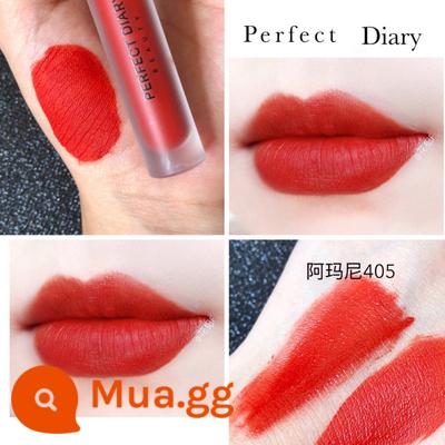 Perfect Diary Matte Lip Men 939 Bean Paste Color Lipstick 909 Niche Brand 704 Phong Cách Sinh Viên Nữ Chính Hãng Dưỡng Ẩm - 907-Lá Phong Thơ Màu lá phong khô