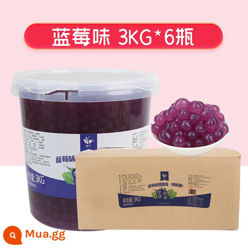 Full box 12 chai*1.3kg bộ sưu tập lưới uống hạt popping đỏ đóng thùng trứng popping trái đào ngon ngọt câu cá trái cây popping hạt thương mại - Thu gom đồ uống nguyên hộp 3kg*6 thùng/hương việt quất