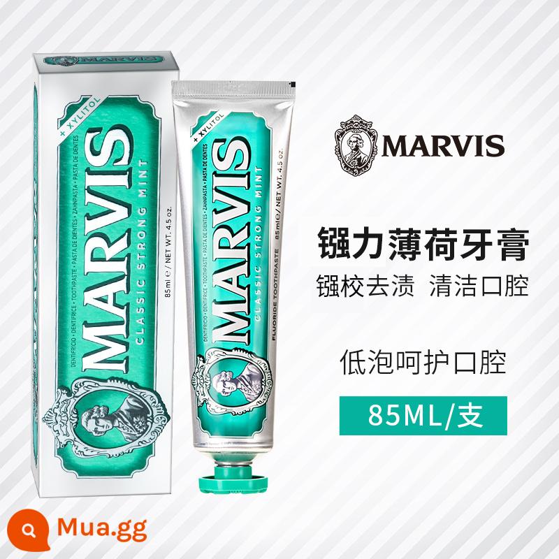 Kem đánh răng Marvis Ý trắng sáng hết ố vàng hôi miệng răng Mars hơi thở thơm mát chống ê buốt Mars nữ - Bạc hà xanh 85ml [Mua]