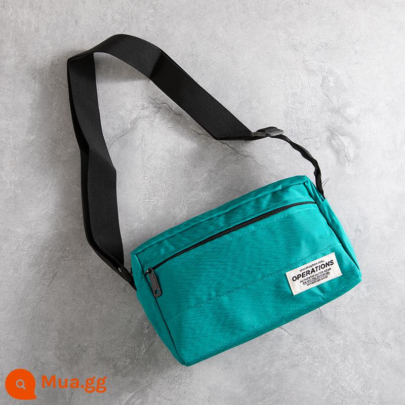 Túi đeo vai hợp thời trang Nhật Bản Men Casual Food Túi Crossbody Túi thời trang Phiên bản tối giản của Hàn Quốc của Túi Messenger Ins - cái hồ màu xanh