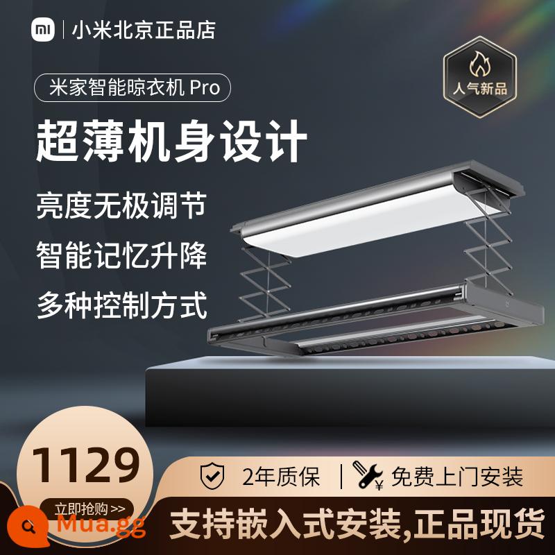 Xiaomi Mijia Điện Thông Minh Giá Treo Quần Áo Gấp Gọn Trong Nhà Nâng Ban Công Máy Sấy Quần Áo Bằng Kính Thiên Văn Xiaoai Điều Khiển Bằng Giọng Nói - [Mẫu siêu mỏng] Máy sấy quần áo Pro ❤Miễn phí lắp đặt