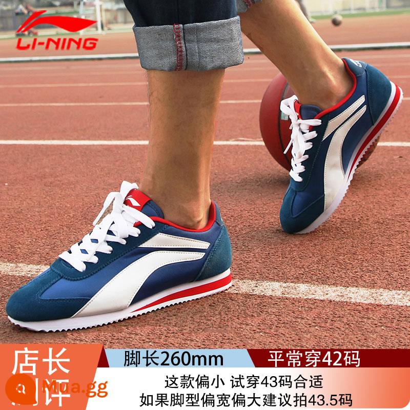 Giày li ning abang giày nam Giày retro 2022 MỚI SNEAK LIGHT SNEAKERS 3K BAN CASUAL BOOD SHOD AGCP345 - 517 màu xanh nước biển đậm [size nhỏ nên tăng lên một size]