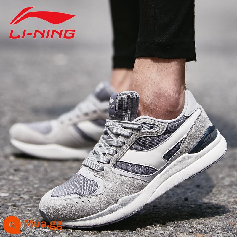 Giày li ning abang giày nam Giày retro 2022 MỚI SNEAK LIGHT SNEAKERS 3K BAN CASUAL BOOD SHOD AGCP345 - 371 Ningxue Grey [mã tiêu chuẩn]