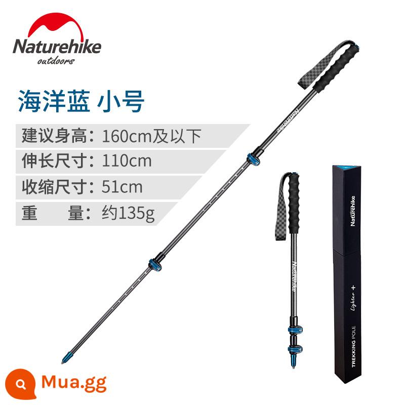 Thanh leo bằng sợi carbon buổi sáng carbon Ultra -đèn kính thiên văn nam và nữ leo núi ngoài trời leo núi đi bộ đường dài - Hộp quà màu xanh biển (110CM) (0.15kg/40ps)