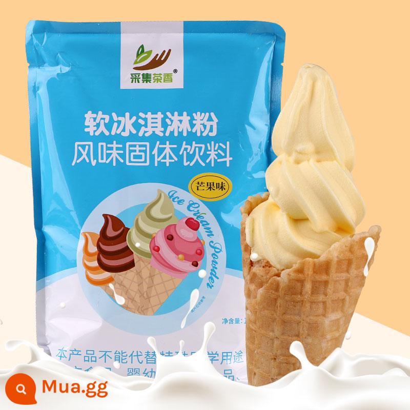 1kg bột làm kem mềm máy làm kem nón sundae thương mại thành phần handmade tự chế đào kem matcha - [Phong cách mới] Hương vị xoài