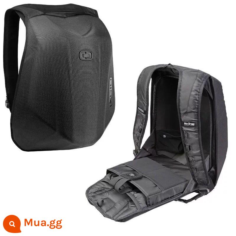 OGIO Mach 5 Sợi Carbon Ba Lô Đi Xe Máy Đeo Vai Người Đi Xe Máy Túi Đựng Mũ Bảo Hiểm Xe Máy Túi Vỏ Cứng Chống Thấm Nước - Mach 1 đen 999 Vải OGIO 52*37*1