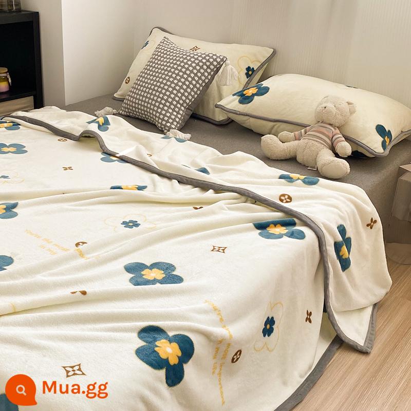 Ins flannel chăn mùa đông dày nhung san hô giường chăn nhỏ giường ngủ trưa sofa chăn xuân thu - GT LanduoJYJJ