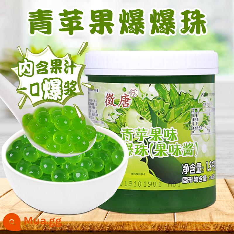 Zhengtang móng ngựa popping trân châu 500g trà sữa trân châu bùng nổ trà sữa trân châu thành phần nhỏ phụ kiện trứng nổ 1000g - [Thùng] Kem Táo Xanh 1200g