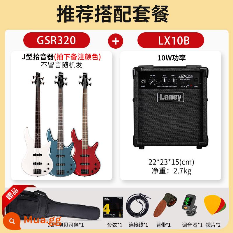 Ibanez Ibanna bass guitar người mới bắt đầu mục nhập bass điện bass bốn dây GSR200/320 bass điện - Gói GSR320+LX10B(10W)