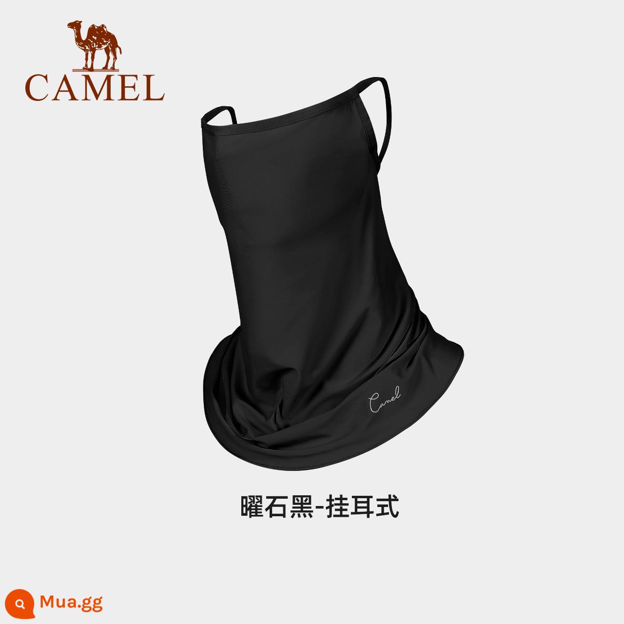 Khẩu trang chống nắng Camel zero sense mùa hè che mặt tai treo cổ khăn quàng cổ chống nắng khẩu trang che nắng toàn mặt mạng che mặt chống bụi - Obsidian đen 1152253004