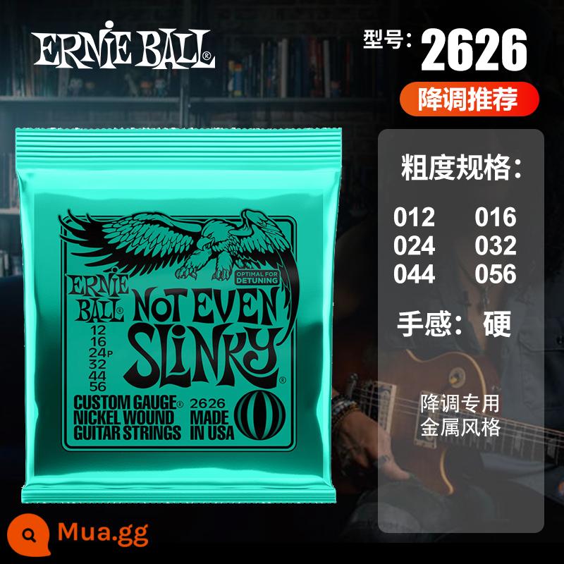 Dây Ernie Ball 2221 do EB sản xuất tại Mỹ được cấp phép 2223 dây đàn guitar điện mạ niken 2239 một bộ sáu gói - [Guitar Điện]2626(12-56)+Gói Quà Tặng