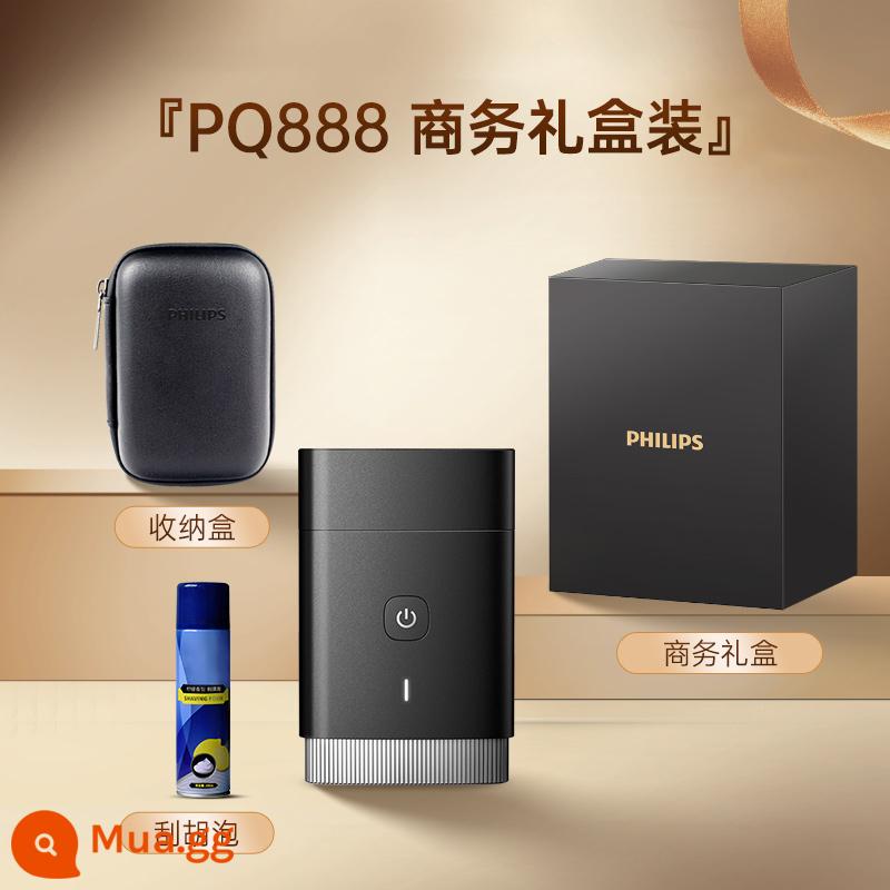 Philips Razor Official Authentic Flagship Store Nam Dao Cạo Điện Du Lịch Máy Cạo Râu Mini Di Động - Màu xanh [Hộp quà doanh nghiệp]