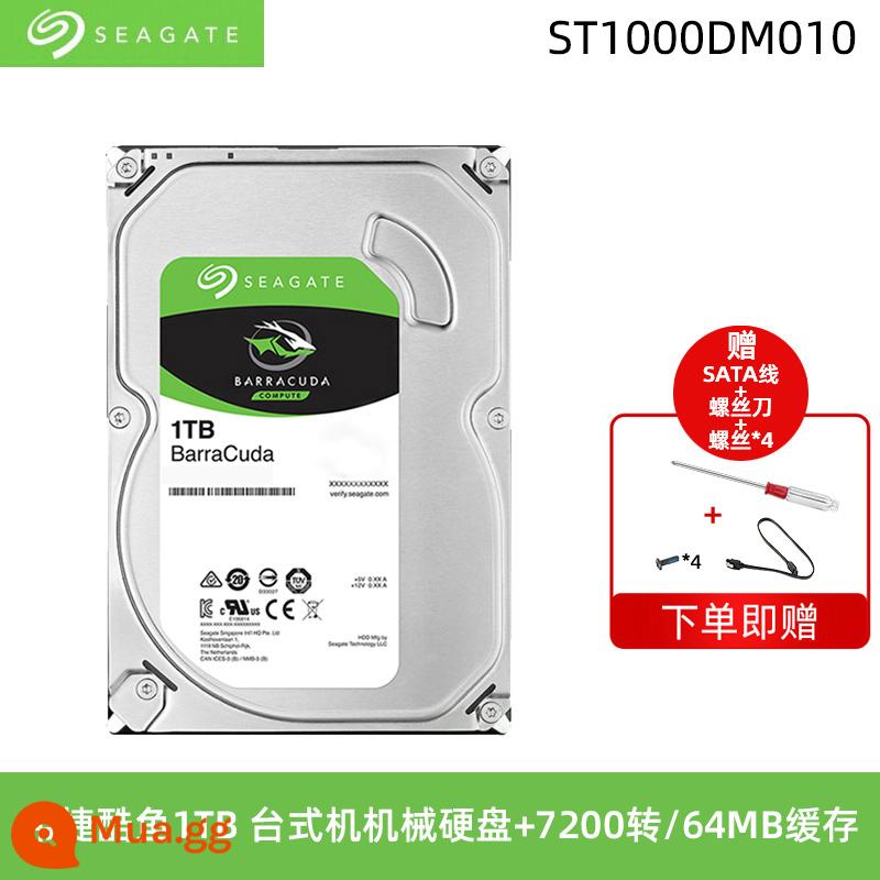 Ổ Cứng Cơ Seagate Barracuda 1T/2T Máy Tính Để Bàn Máy Tính SATA 4T/6T/8T Đĩa Game Lưu Trữ Dung Lượng Lớn - [Trang chủ văn phòng Baruyu] ST1000DM010 1TB 7200 vòng/phút