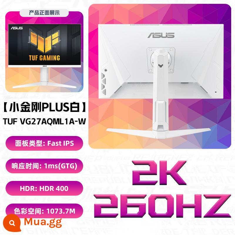 Màn hình Asus/ASUS TUF Little King Kong VG27AQL1A Màn hình máy tính 27 inch 2K màn hình 170HZ - VG27AQML1A-W (tốc độ làm mới 2K/260HZ/Màn hình IPS nhanh/HDR400/hỗ trợ nâng và xoay)