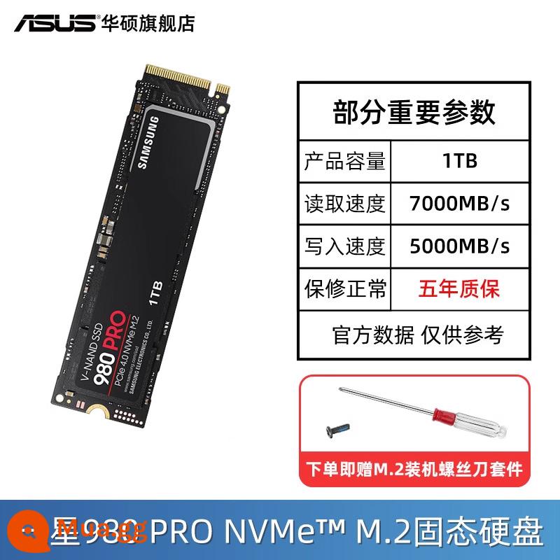 Samsung 980Pro 500G/1T/2T SSD SSD PCIe4.0 đĩa đen game tốc độ cao ASUS ROG - Samsung 980PRO 1TB