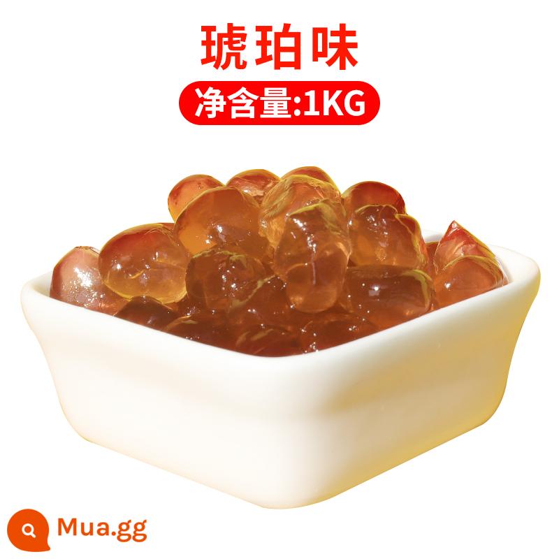 Cướp biển đen bầu trời lạnh quả cầu pha lê cửa hàng trà sữa pha lê hạt konjac đặc biệt hương vị ban đầu đường nâu trân châu không nấu bobo giòn - Quả cầu pha lê hổ phách Jiahongqili 1kg (Bishan)