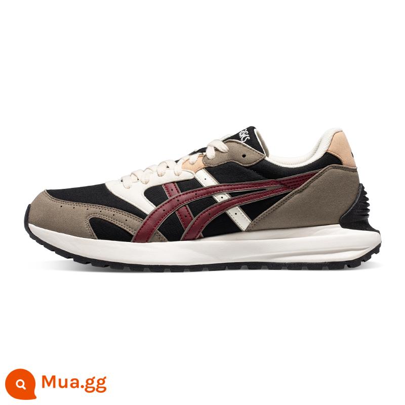 ASICS Arthur SC giày thường ngày thể thao mùa xuân nam và nữ phong cách cổ điển TARTHER SC đôi giày hổ đi bộ tháp - đen/nâu xám/đỏ