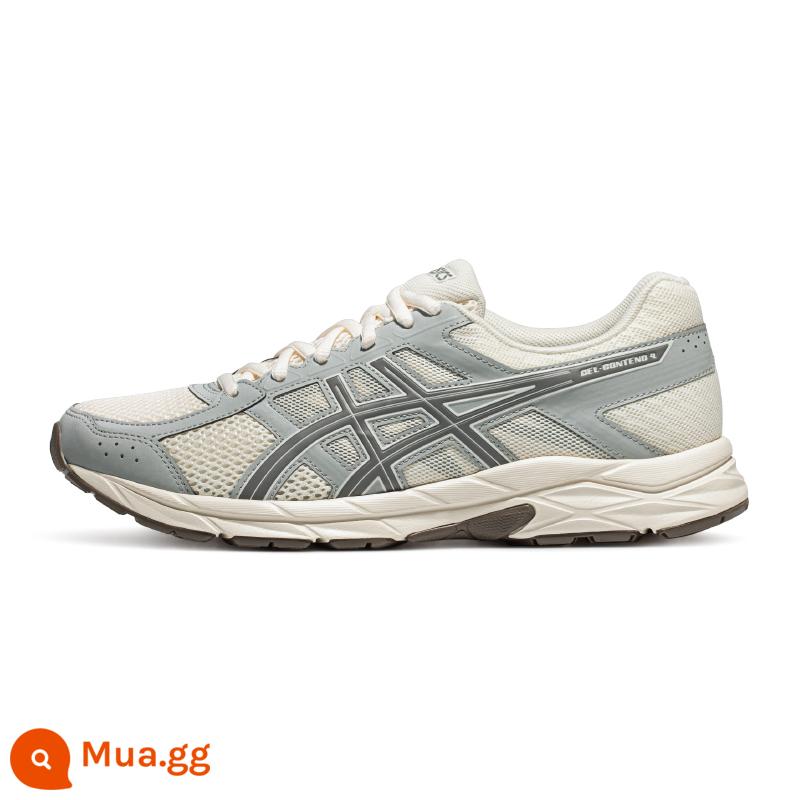 Giày chạy bộ ASICS Arthur mùa thu đông nam GEL-CONTEND 4 lưới đệm thoáng khí giày chạy bộ sneakers - xám trắng