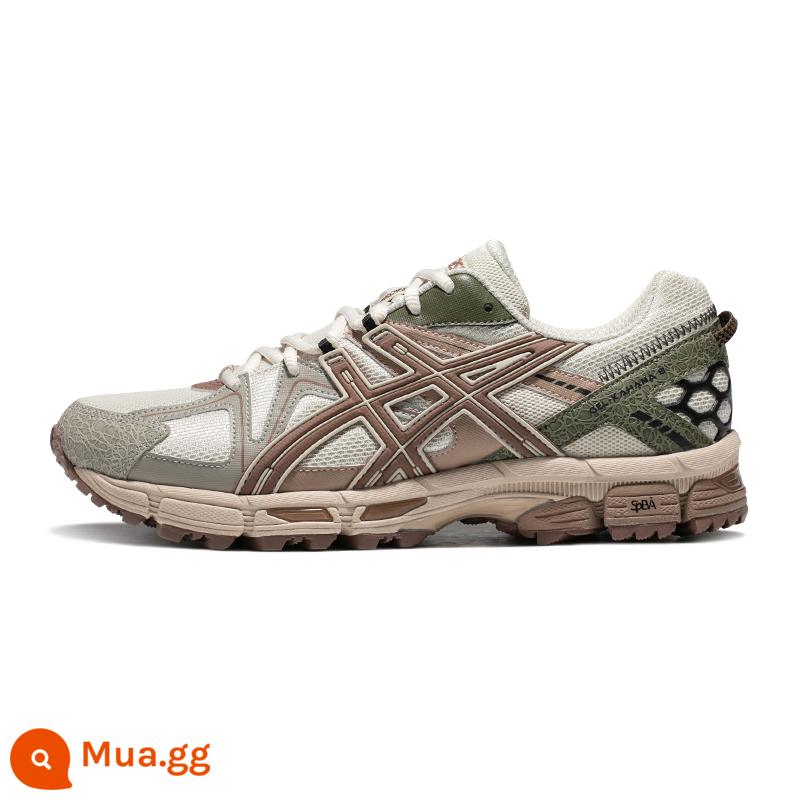 Giày chạy bộ xuyên quốc gia mùa xuân nam và nữ ASICS Arthurs GEL-KAHANA 8 Giày thể thao đế dày tăng chiều cao - Xám/Đỏ gạch—Nam