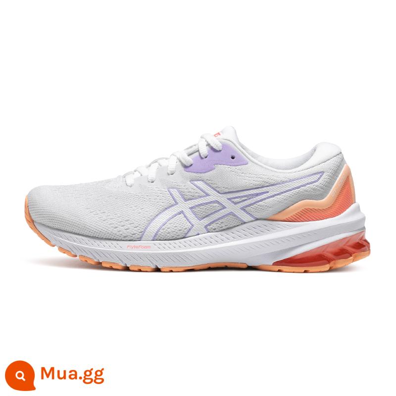 ASICS Arthur 2023 mới GT-1000 11 giày chạy bộ thoáng khí hỗ trợ phục hồi ổn định cho nữ - màu hoa cà/màu trắng