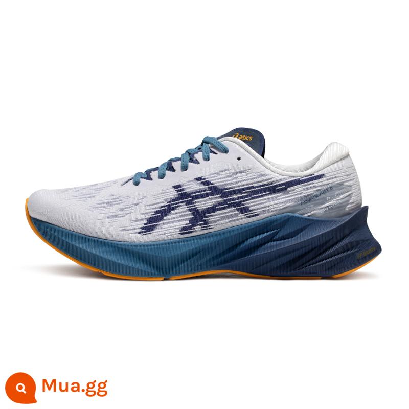 Giày chạy bộ ASICS NOVABLAST 3 giày chạy bộ phục hồi nhẹ nam chuyên nghiệp giày thể thao giảm sốc - trắng xanh