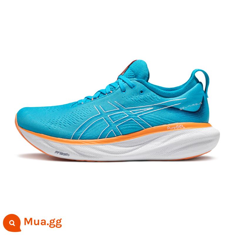 ASICS Arthur mùa hè mới GEL-NIMBUS 25 đàn hồi thoáng khí đệm nhẹ giày chạy bộ giày thể thao - màu xanh da trời