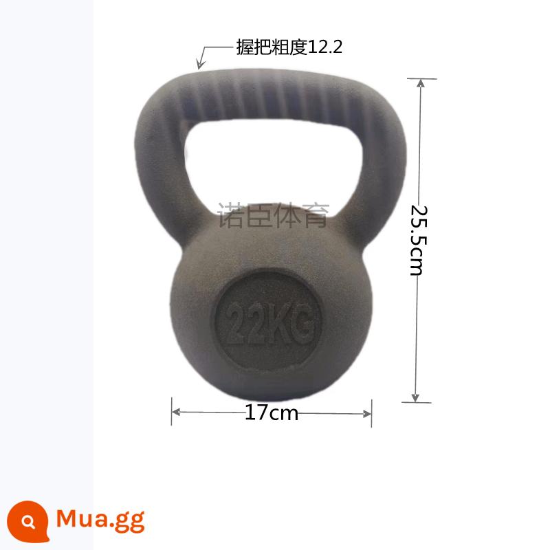 Kettlebell sơn phun sơn Kettlebell 816201050kg sắt nguyên chất rắn gang nguyên chất sắt rèn tạ nam nữ - Chuông ấm bằng sắt đặc 22kg, màu keo tay tùy chọn