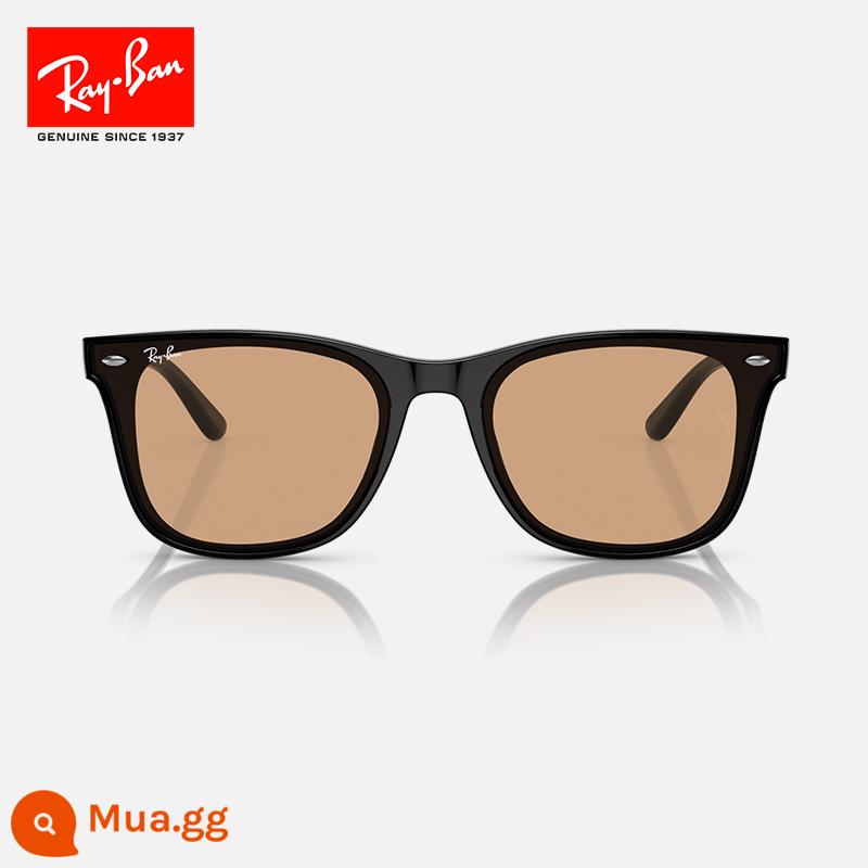 Kính râm RayBan Ray-Ban, kính râm du lịch siêu phân cực màu đen thời thượng và cá tính 0RB4391D - Ống kính màu nâu khung đen 601/93 65mm