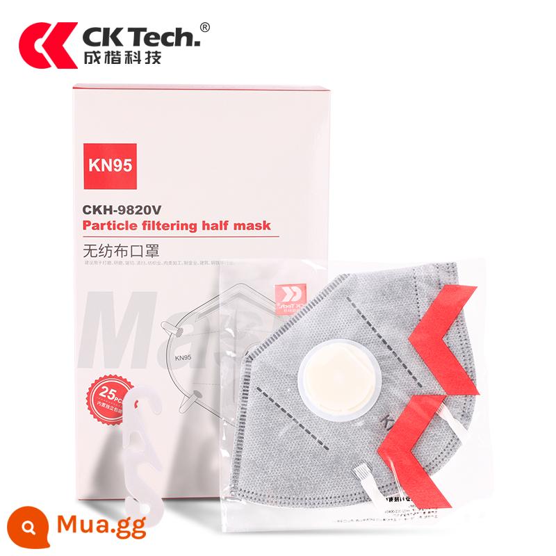 Mặt nạ KN95 Phòng chống bụi Công nghiệp Haze Van hô hấp ba chiều 3D - 25 gói khẩu trang than hoạt tính KN95